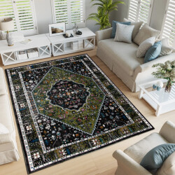 Muratap Picasso paloma vintage vloerkleed multi / groen laagpolig- 200x200 cm