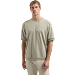No Excess T-shirt crewneck solid heavy interl taupe