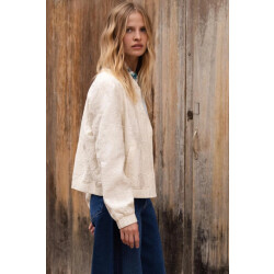 Jansen Amsterdam Shanti ss26 jasje 000097 cream