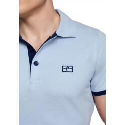 Rusty Neal heren polo marine korte mouw knoopsluiting