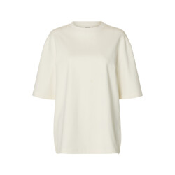 Selected Femme slfoversized oline ss tee 16099974 egret