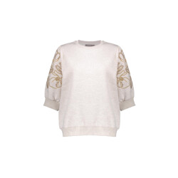 Geisha 52592-24 sweater short sleeve embroider