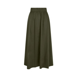Neo Noir yara long poplin skirt 163076 151 army