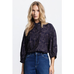 Jansen Amsterdam Nuria blouse wtp 761 000780 dark blue