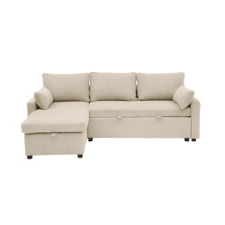 CaliCosy 3-zitsbank met slaapfunctie en chaise longue in corduroy l219 cm louison