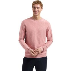 No Excess Pullover crewneck garment dyed + st light mauve