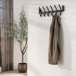 Hoyz kapstok tubo 2x6 haken drift brown