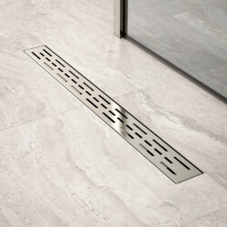 Mirlux Douchegoot 70cm standaard rooster rvs met flens