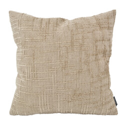 NOVÉE Sierkussen chenille stripe beige | 45 x 45 cm | polyester