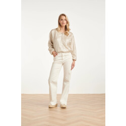 Smashed Lemon Bomberjack met slang print en metallic glans |