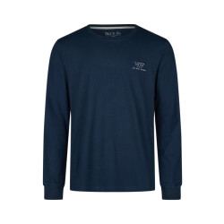 Phil & Co Heren pyjamashirt lange mouw donker