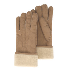 Sarlini Dames suèdine handschoenen lichtbruin
