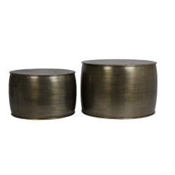 Light & Living D - bijzettafel orne Ø60x38cm - set van 2