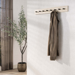 Hoyz kapstok travino 8 haken keramiek travertin