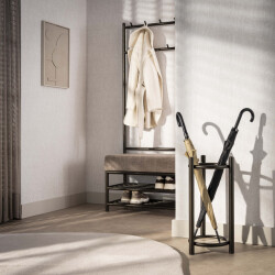 Hoyz paraplubak luno rond drift brown