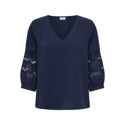 Jacqueline de Yong hannah life 3/4 lace top wvn 15368619 black iris