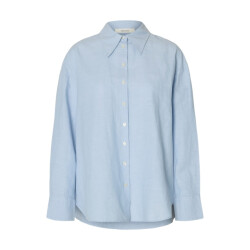 Selected Femme slwcleo oversize linen blend shirt 16099876 dusty