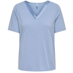 Only Onlfree life s/s split v-neck top j
