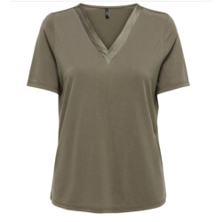 Only Onlfree life s/s split v-neck top j