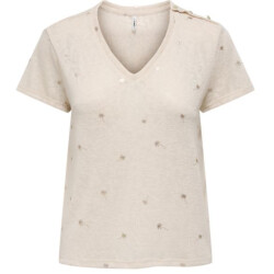 Only Onlstephi s/s aop v-neck top jrs