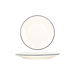 Bonna Dinerbord linea black porselein 30 cm set van 6