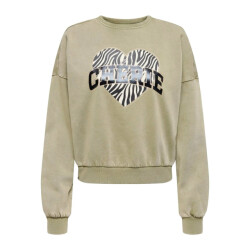 Only Onllauren life ls animal o-neck cc swt olijf