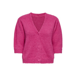Only Onlstarla ss v-neck cardiga cc knt fuchsia