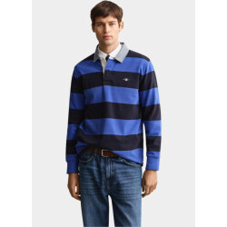 Gant Polo lange mouwen heren gestreepte heavy rugger met c 2004083/417