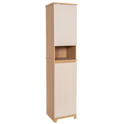 4bathroomz Trente badkamerkast met wasmand kolomkast /beige