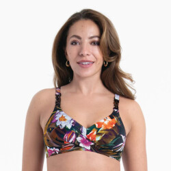 Anita Botanical love bikini top 8401-1 dark olive/black