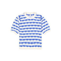 Garcia Jeans Trui ss ecru dessin