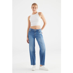 Cup of Joe Cropped balloon jeans blue denim