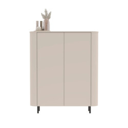 CaliCosy Opbergmeubel 2-deurs afgeronde randen cashmere l 130,1 cm bora