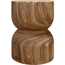 Indore Home woodville bijzettafel stool massief hout boomstam -
