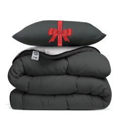 Avenue – dekbed zonder overtrek 240x220 cm /taupe + hoofdkussen 60x70