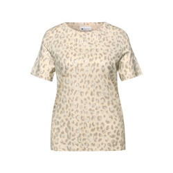 Street One a324568 basic shirt w.shiny leo print