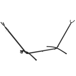 4goodz Hangmatstandaard met wielen verstelbaar 290x120x115 cm -