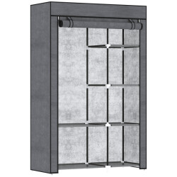 4goodz Stoffen kledingkast met stof opvouwbaar 103x43x162,5 cm -