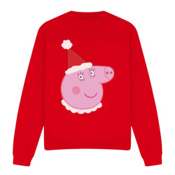 Peppa Pig Unisex volwassen mummie varken kerstmuts sweatshirt