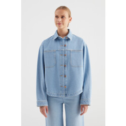 Cup of Joe Oversized denim jacket; %100 co; l00 blue denim