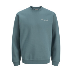 Jack & Jones Jcodust script sweat crew neck esmerald