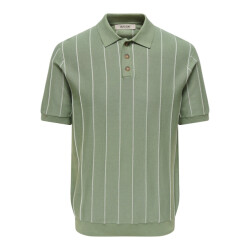 Only & Sons Onssaim reg 12 stripe ss polo knit dessin