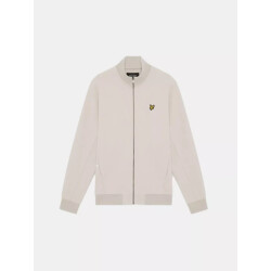 Lyle and Scott Pique zip true track jacket off-white