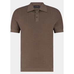 Bos Bright Blue Scotland blue polo heren keane knitted polo ss spe26106ke39sb/2002