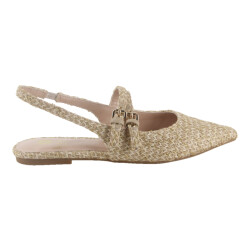 La Strada 2401666-4322 raffia dames instappers gekleed