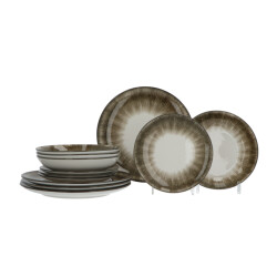 Luzzo ® sofi serviesset 4 persoons 12-delig porselein -