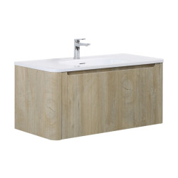 Badplaats Badkamermeubel set tundra 100 x 48 cm licht badmeubel met