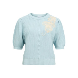 Object objstar s/s re knit pullover 143 23048339 winter sky