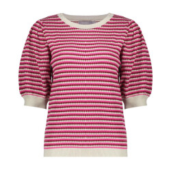 Geisha pull stripe lrx 64066-14 710 lurex fuchsia port