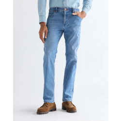 Wrangler Greensboro heren regular straight-fit jeans tabacco ice